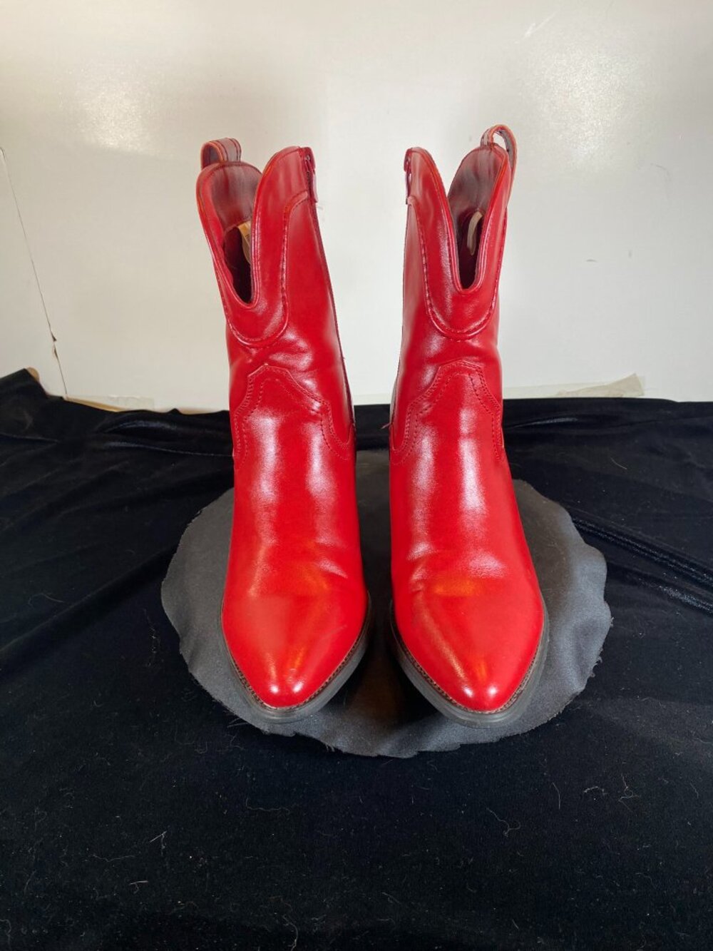Dreamsgirls 8.5 Red Ankle Cowgirl Boots,